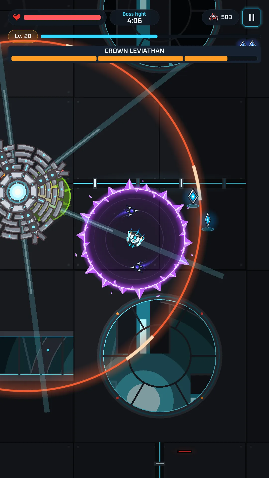 Crown Leviathan, the giant boss of Reactor Crown.