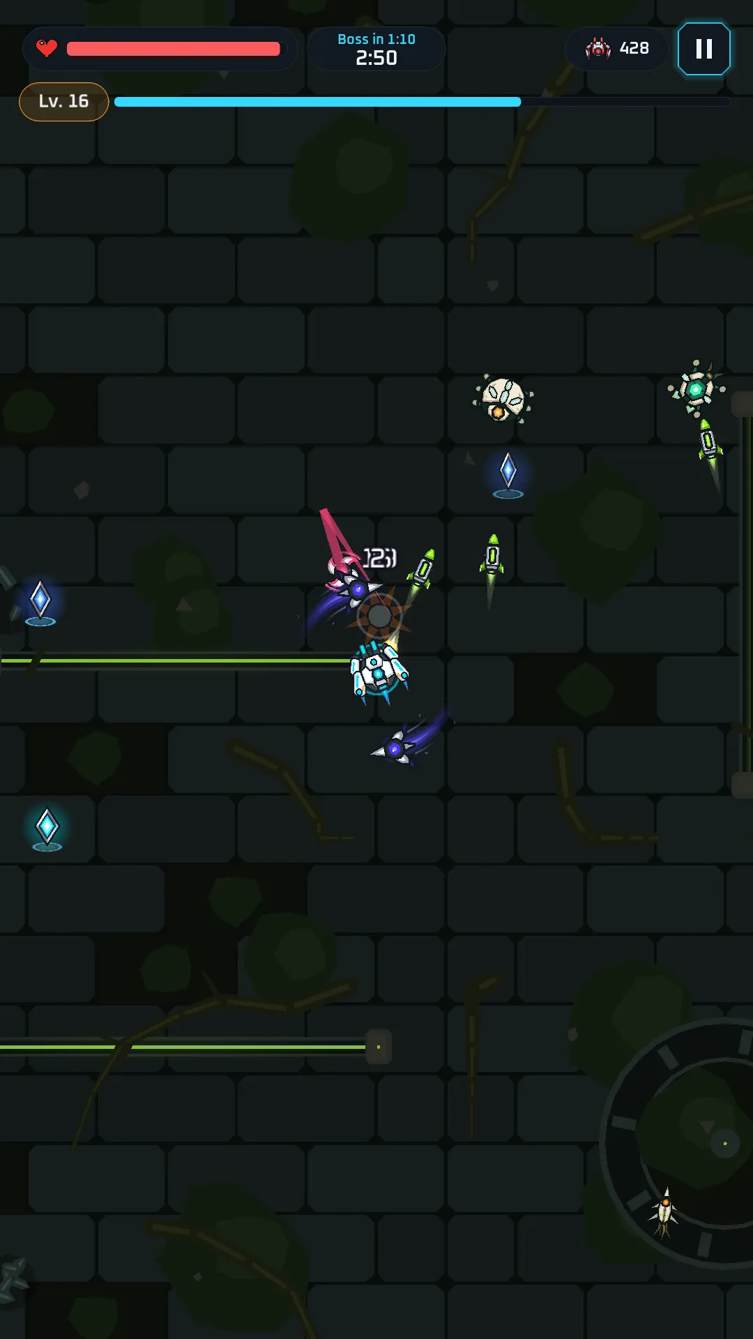 Overgrowth Threshold: combat in the overgrown Verdant Exclusion Zone.